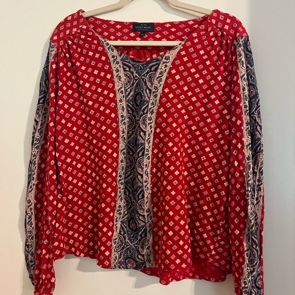 Lucky Brand Long Sleeve Blouse